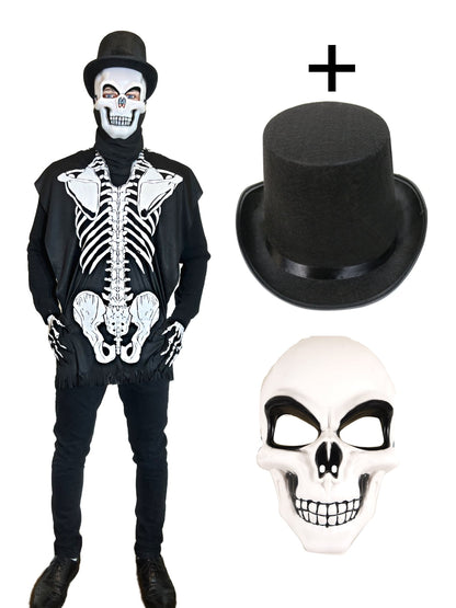 Skeleton Poncho Costume