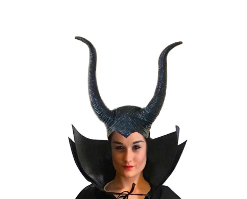 Evil Sorceress Queen Witch Horns Headdress