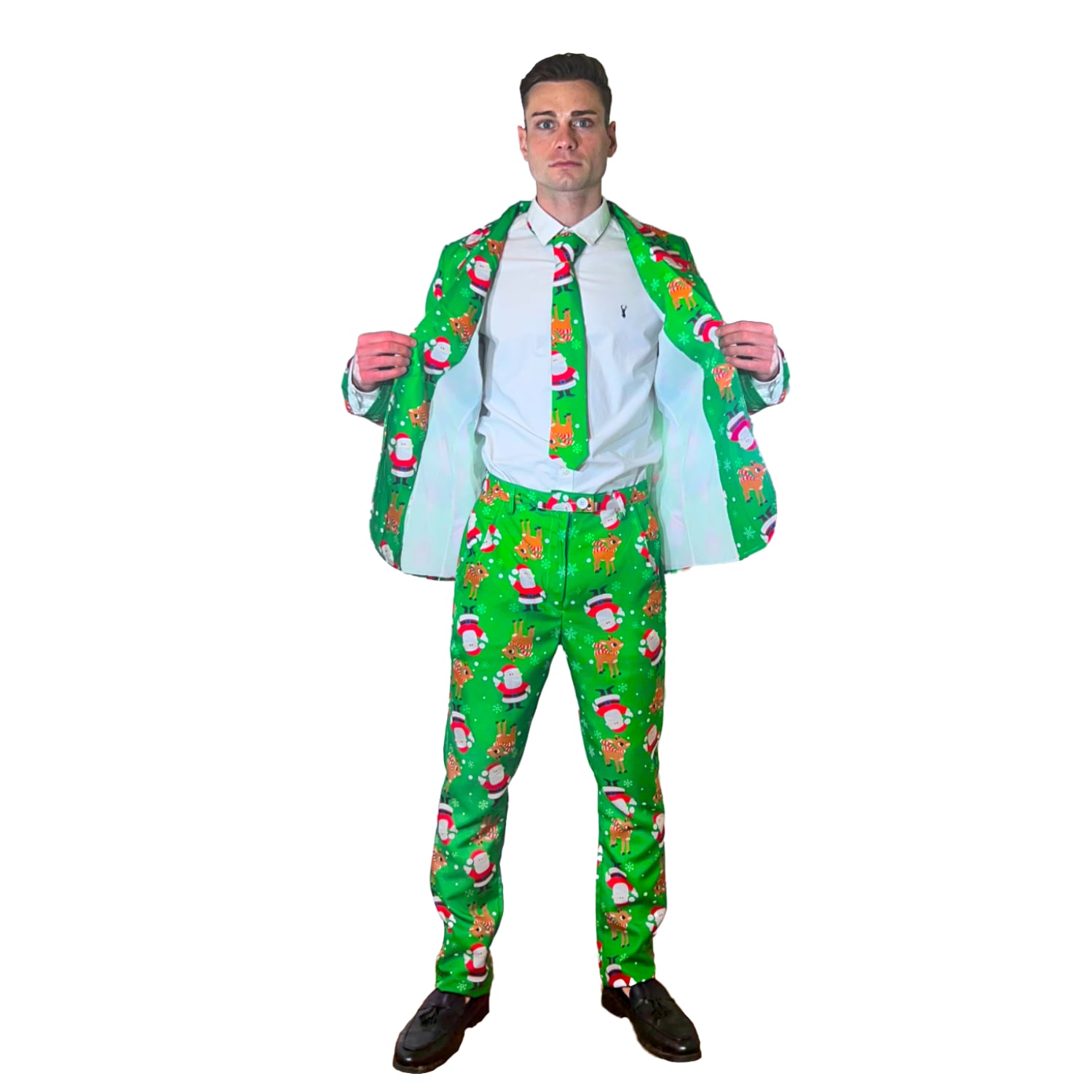 Green Christmas Santa Reindeer Suit Fancy Dress Costume Sowest Fancy Dress Green Christmas Santa Reindeer Suit Fancy Dress Costume Sowest Fancy Dress