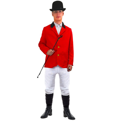 Fox Hunter Jockey Costume Outfit Stag Do Party Group Adult Hunting Fancy Dress