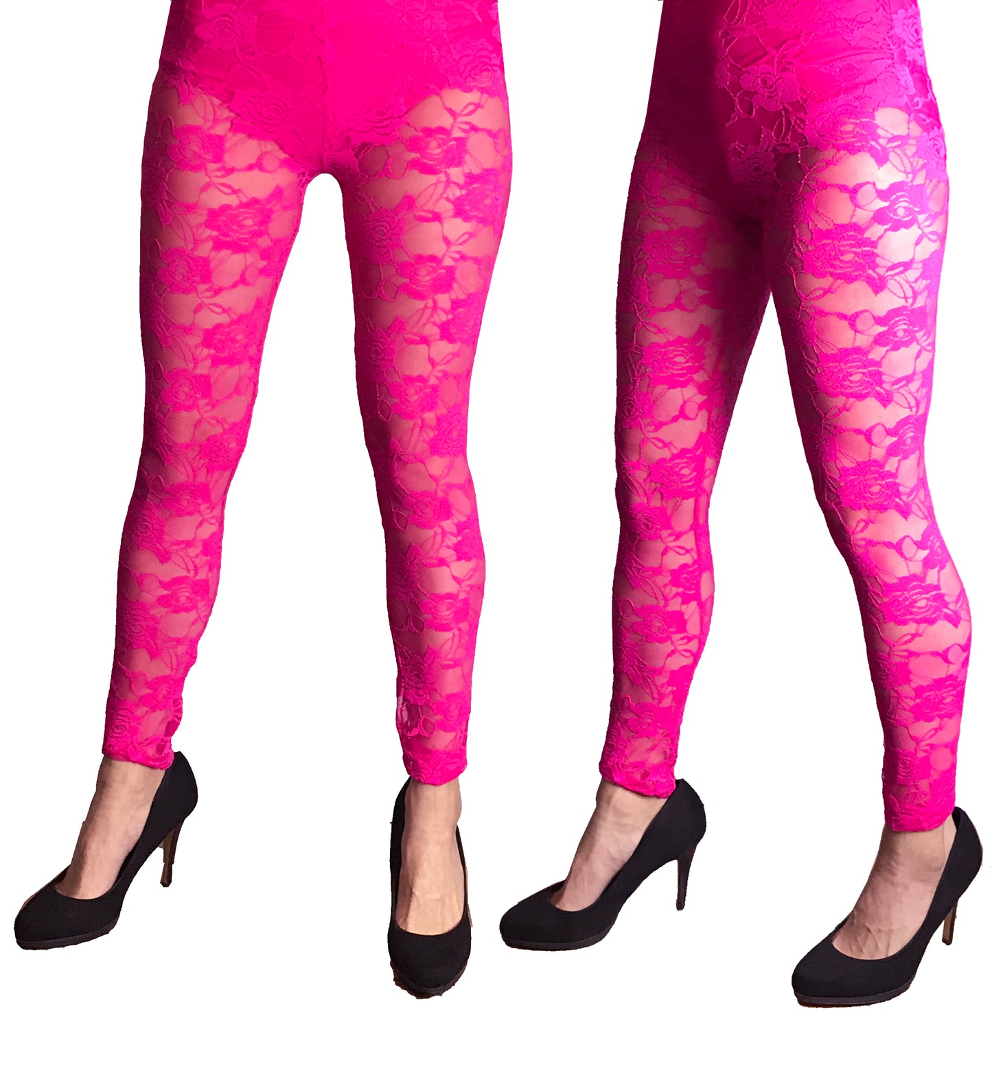 Lace Leggings Pink
