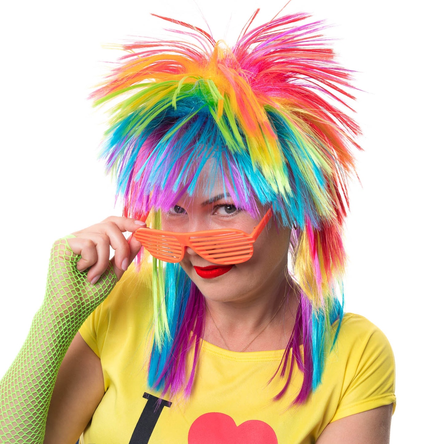 Wig Straight Rainbow Master