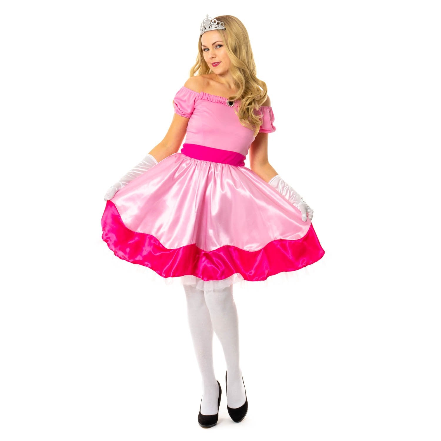 90s Princess Fancy Dress Costume for Women – Pink Fairytale Dress with – Sowest Fancy Dress