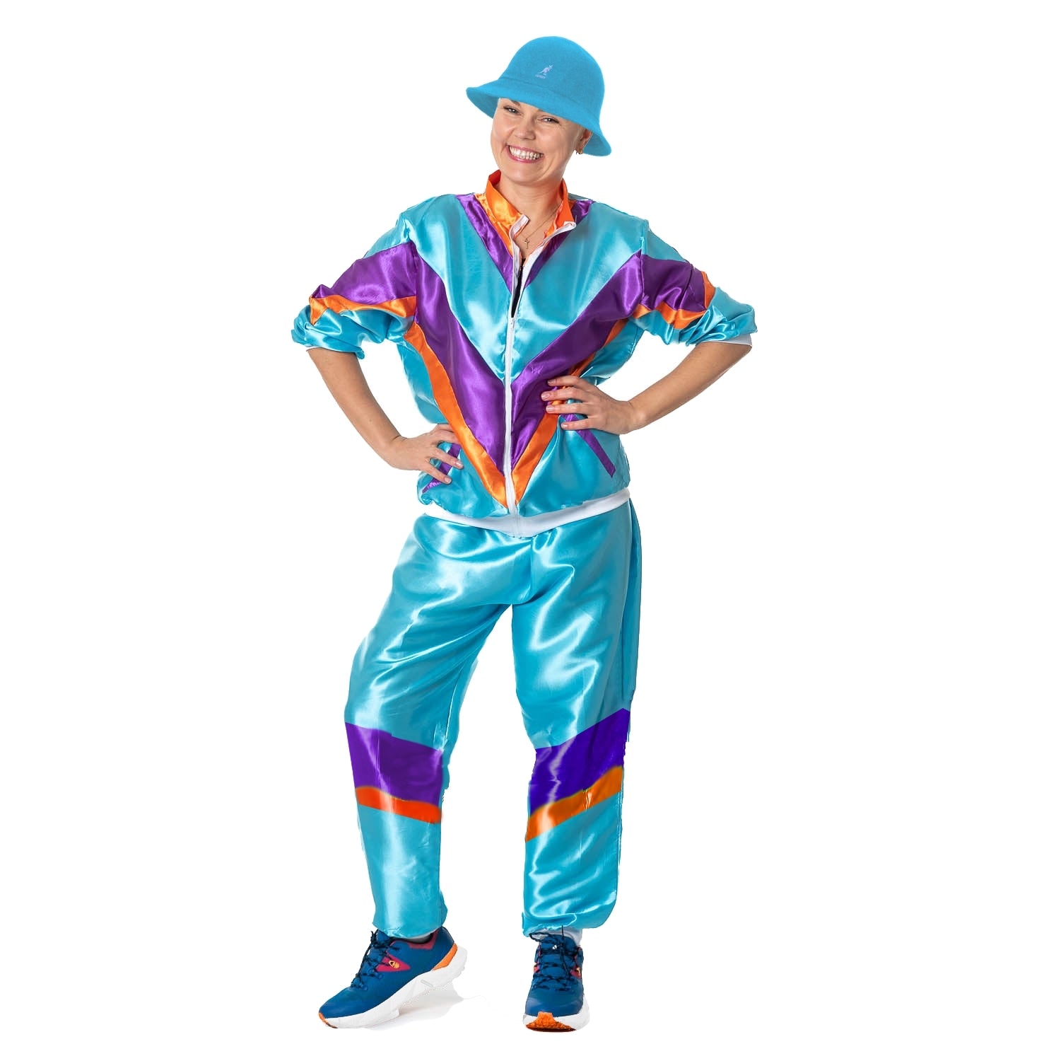 Mens Womens 70s 80s Outfit Tracksuit Jogging Suit Fancy Dress