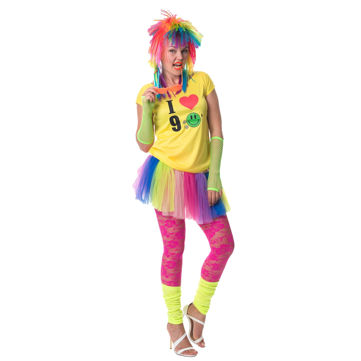 90s fancy dress rave Yellow – Sowest undefined Size:US12-UK14-EUR42 HarnyLoom 80s 90s Fancy